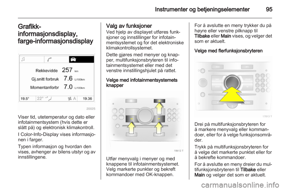 OPEL ZAFIRA 2012  Instruksjonsbok 
