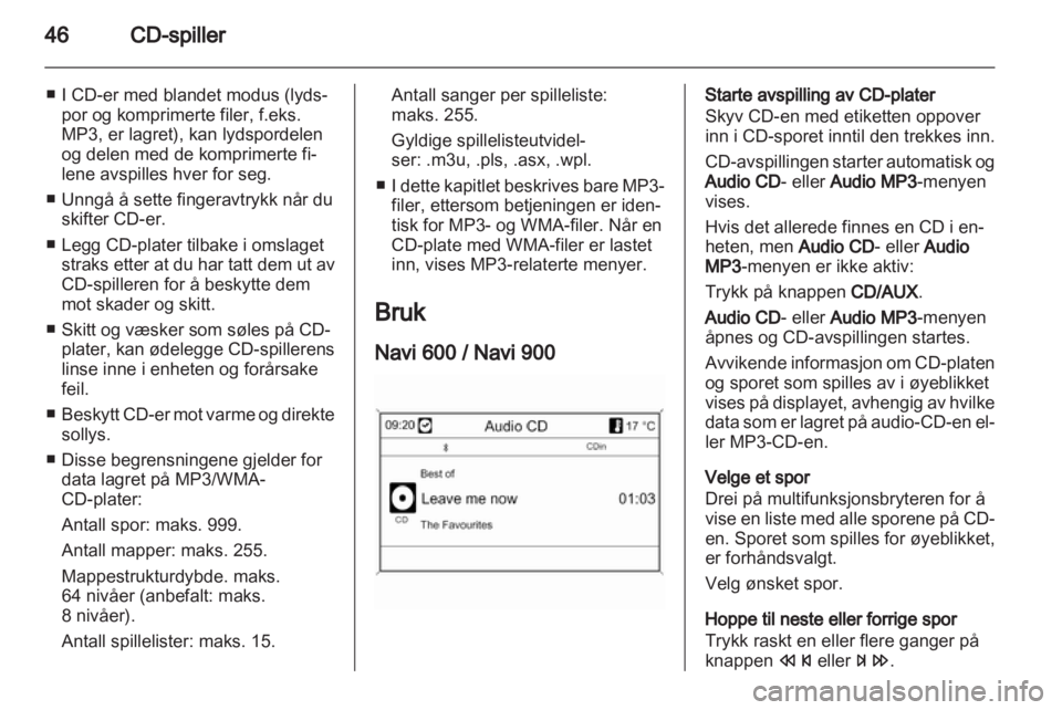 OPEL ZAFIRA C 2013  Brukerhåndbok for infotainmentsystem 