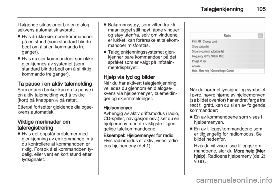 OPEL ZAFIRA C 2013.5  Brukerhåndbok for infotainmentsystem 