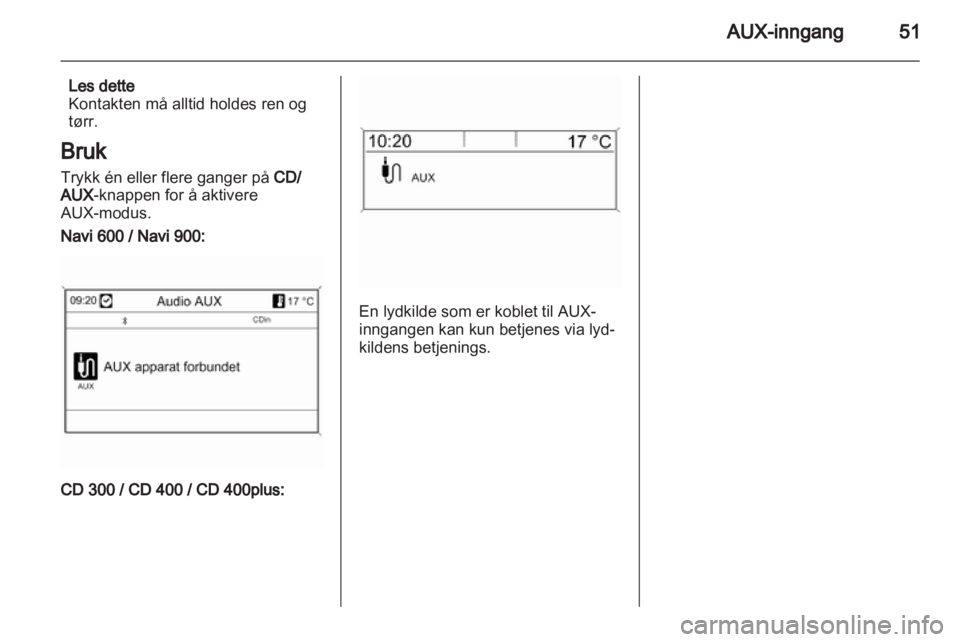 OPEL ZAFIRA C 2013.5  Brukerhåndbok for infotainmentsystem 