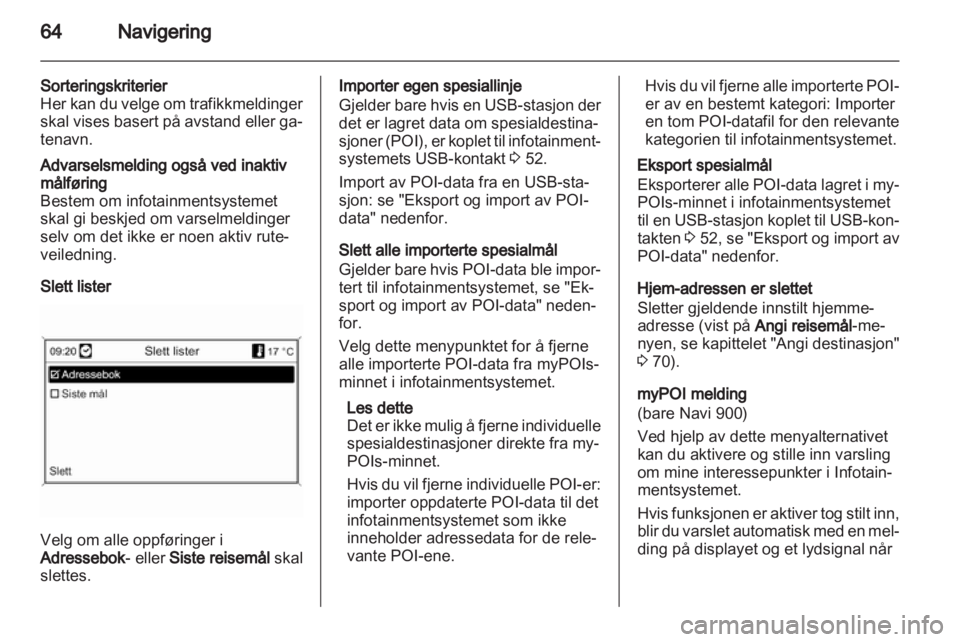 OPEL ZAFIRA C 2013.5  Brukerhåndbok for infotainmentsystem 