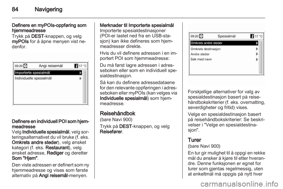 OPEL ZAFIRA C 2013.5  Brukerhåndbok for infotainmentsystem 