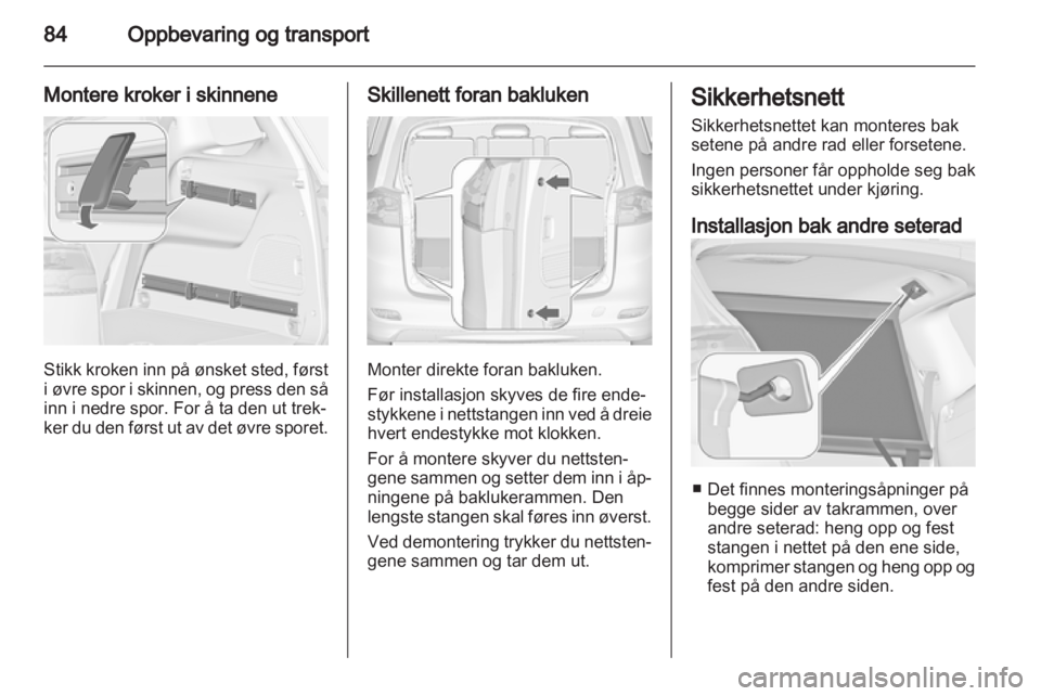 OPEL ZAFIRA TOURER 2013  Instruksjonsbok 