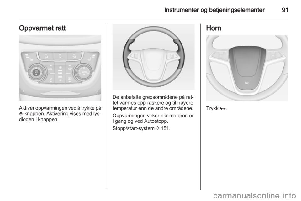 OPEL ZAFIRA TOURER 2013  Instruksjonsbok 