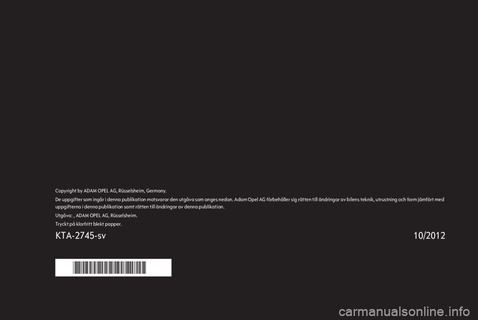 OPEL ADAM 2013  Handbok för infotainmentsystem 