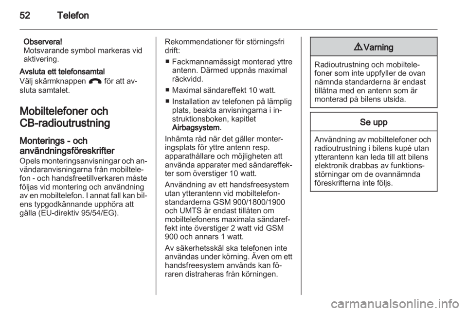 OPEL ADAM 2013.5  Handbok för infotainmentsystem 