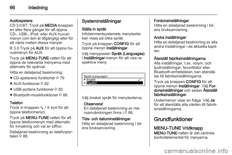 OPEL ADAM 2013  Handbok för infotainmentsystem 