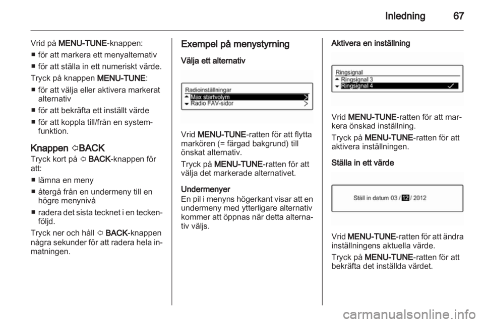OPEL ADAM 2013  Handbok för infotainmentsystem 