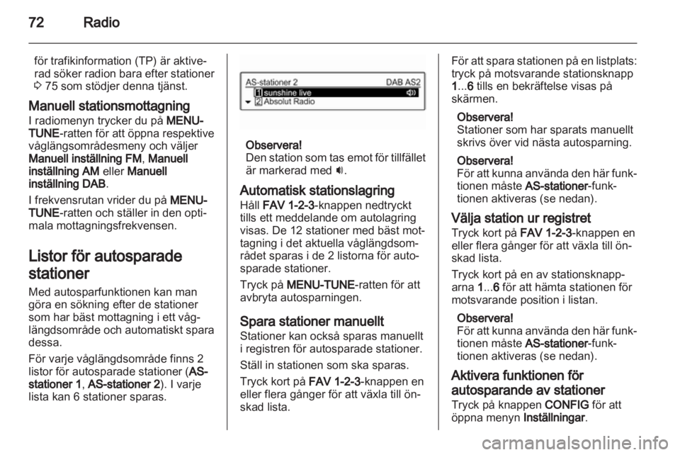 OPEL ADAM 2013  Handbok för infotainmentsystem 