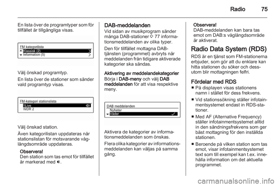 OPEL ADAM 2013  Handbok för infotainmentsystem 