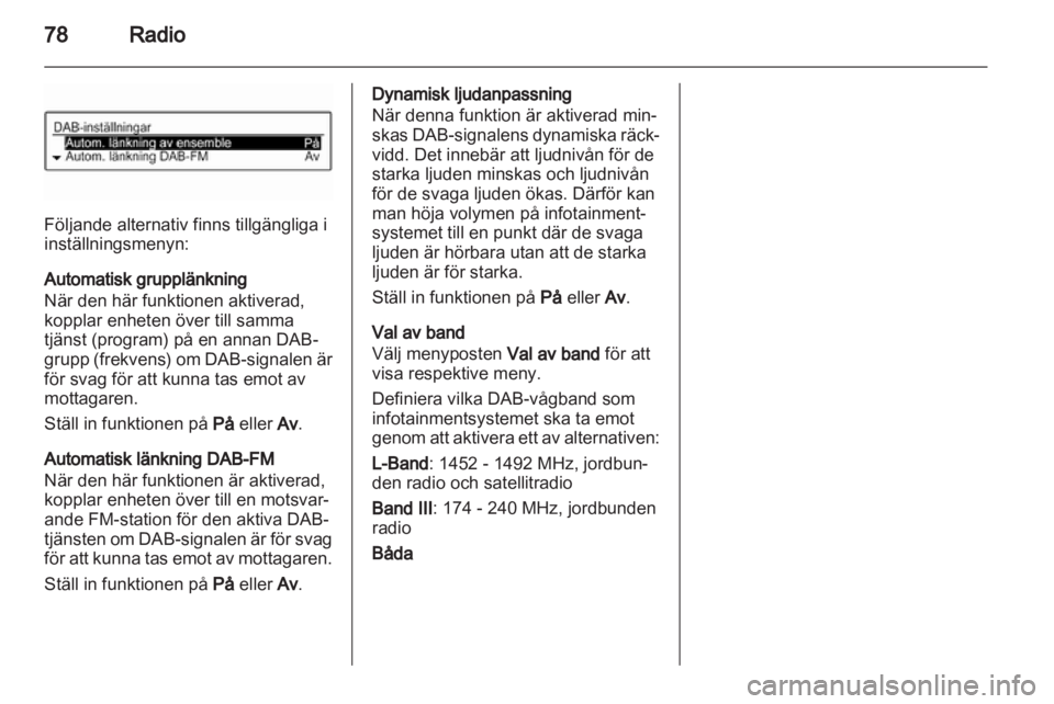 OPEL ADAM 2013  Handbok för infotainmentsystem 