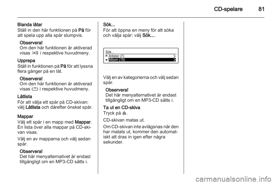 OPEL ADAM 2013  Handbok för infotainmentsystem 