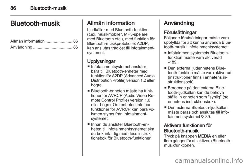 OPEL ADAM 2013  Handbok för infotainmentsystem 