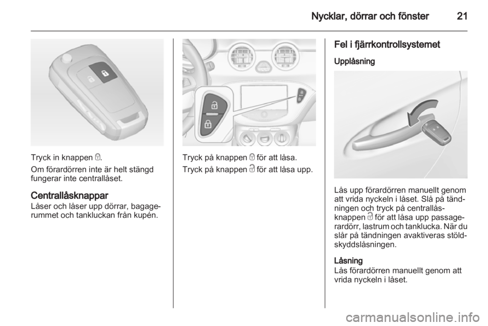 OPEL ADAM 2013.5  Instruktionsbok 