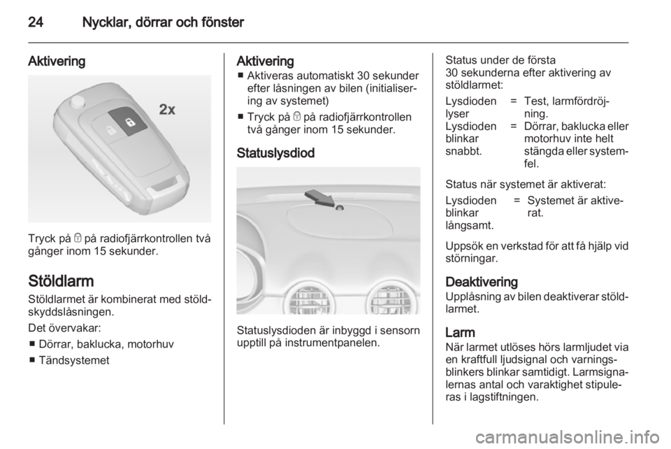 OPEL ADAM 2013.5  Instruktionsbok 