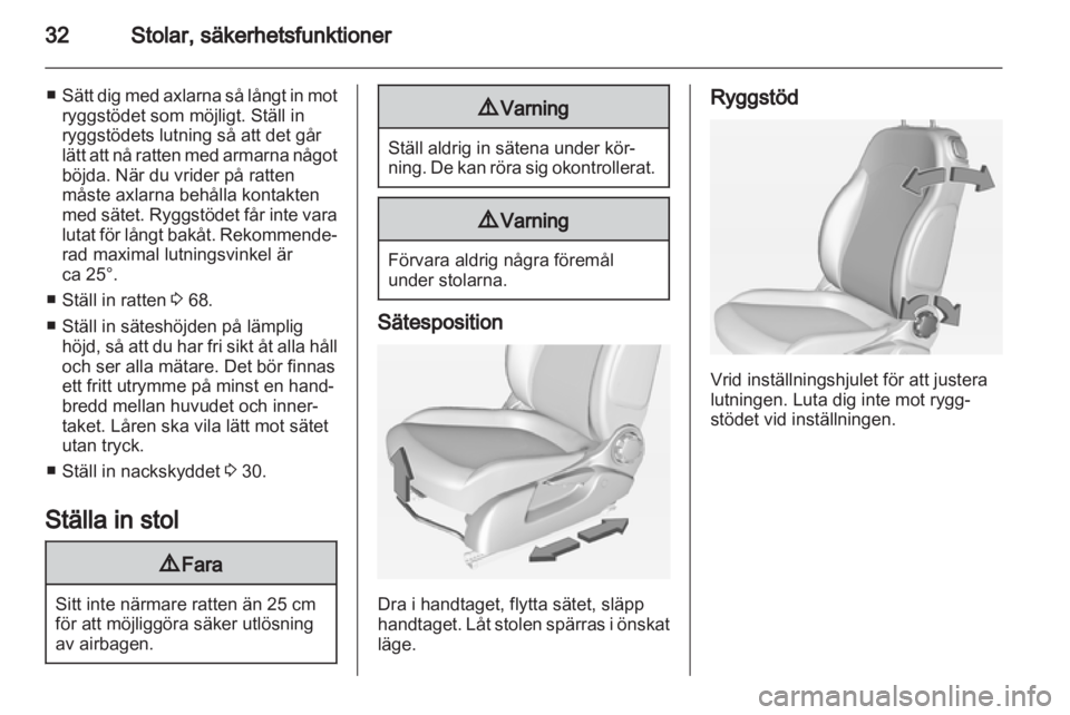 OPEL ADAM 2013.5  Instruktionsbok 