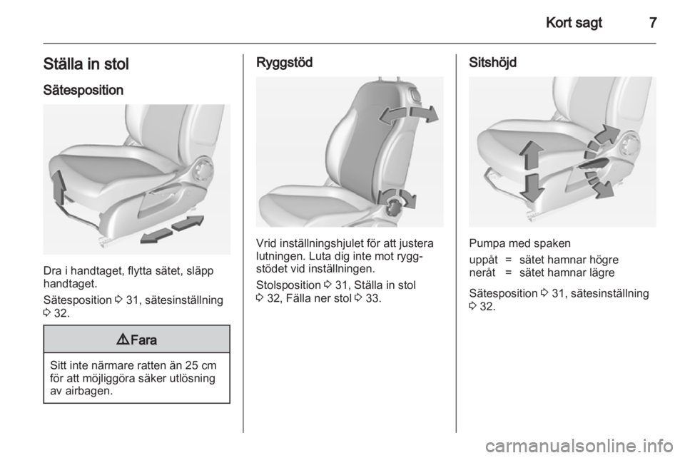 OPEL ADAM 2013.5  Instruktionsbok 