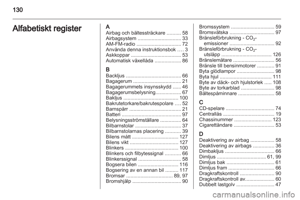 OPEL AGILA 2011  Instruktionsbok 