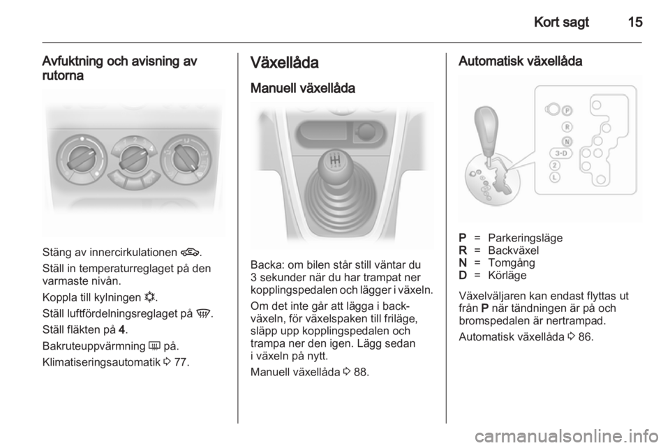 OPEL AGILA 2011  Instruktionsbok 