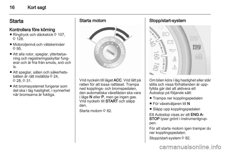 OPEL AGILA 2011  Instruktionsbok 