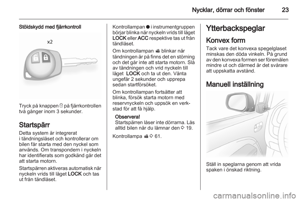 OPEL AGILA 2011  Instruktionsbok 