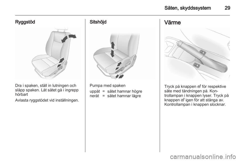 OPEL AGILA 2011  Instruktionsbok 