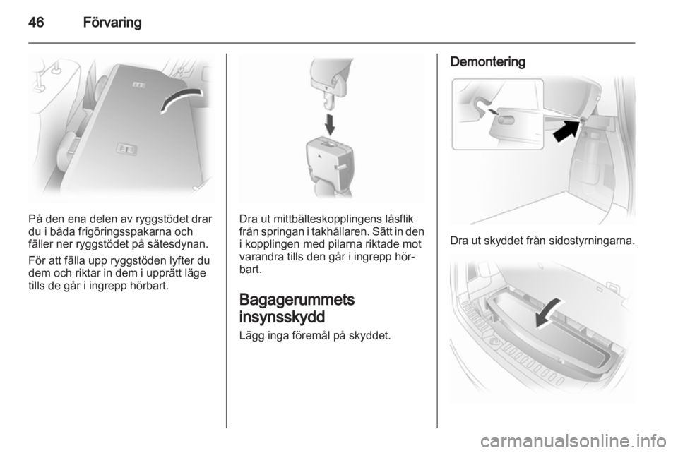 OPEL AGILA 2011  Instruktionsbok 