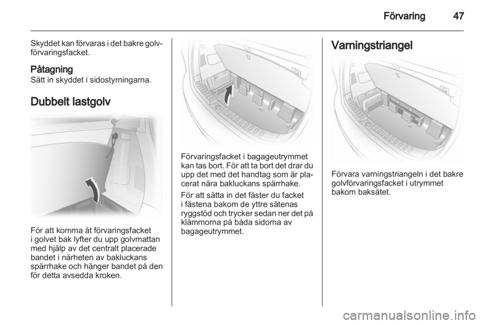OPEL AGILA 2011  Instruktionsbok 