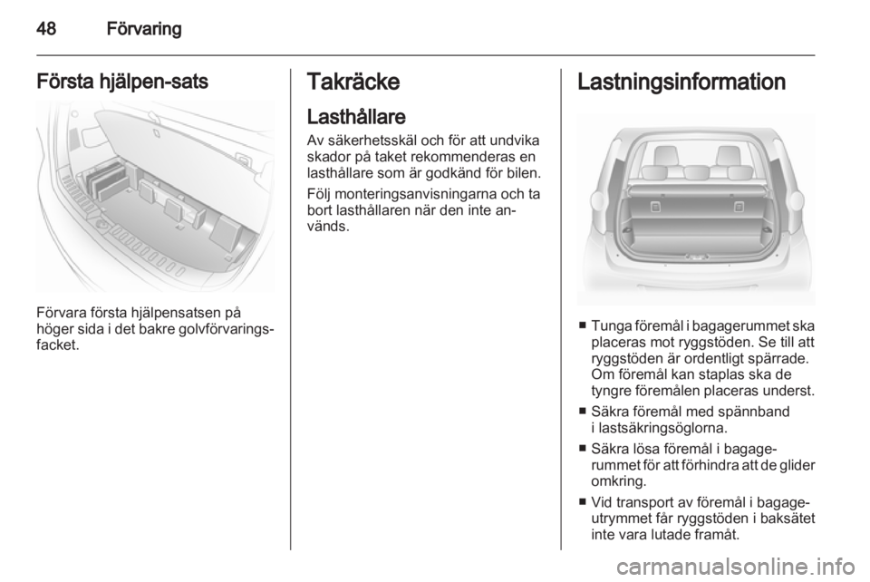 OPEL AGILA 2011  Instruktionsbok 