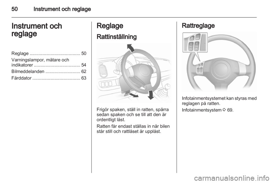 OPEL AGILA 2011  Instruktionsbok 