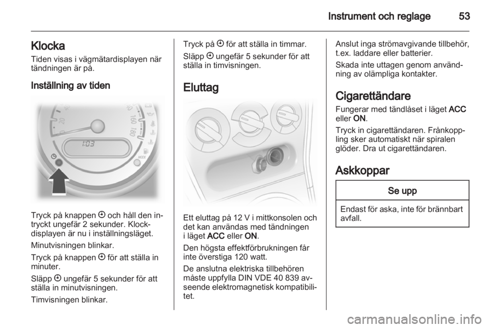 OPEL AGILA 2011  Instruktionsbok 