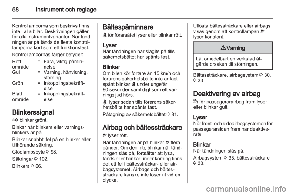OPEL AGILA 2011  Instruktionsbok 