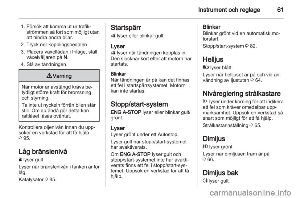 OPEL AGILA 2011  Instruktionsbok 