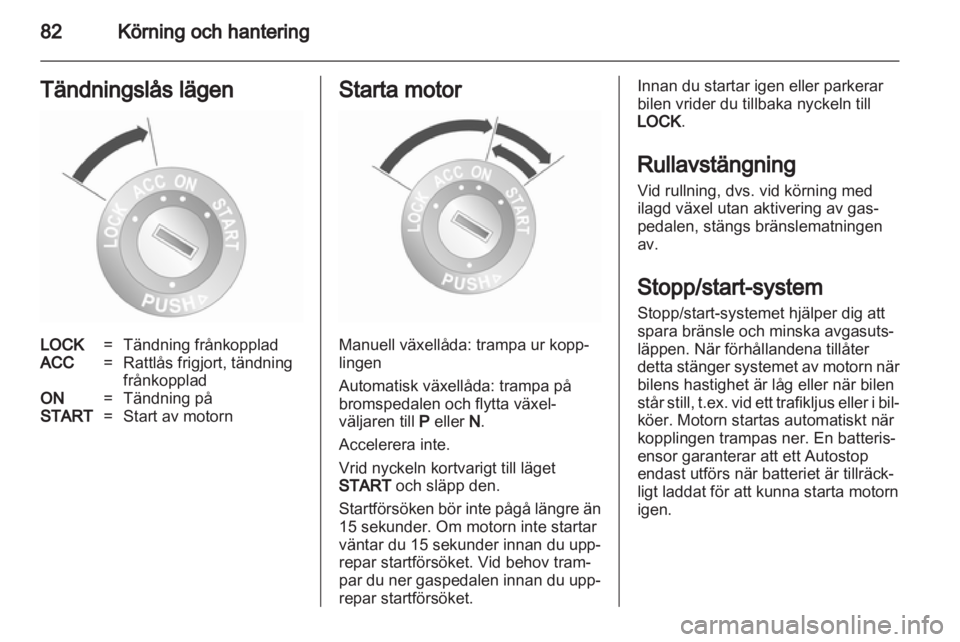 OPEL AGILA 2011  Instruktionsbok 