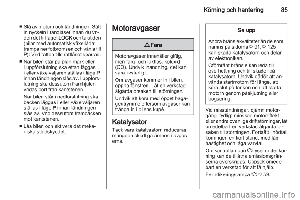OPEL AGILA 2011  Instruktionsbok 