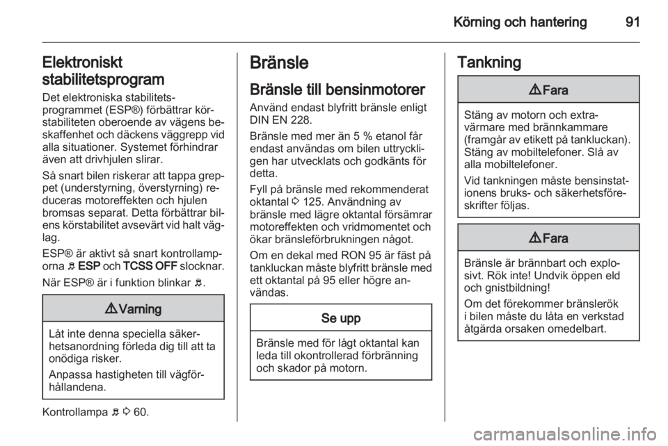 OPEL AGILA 2011  Instruktionsbok 