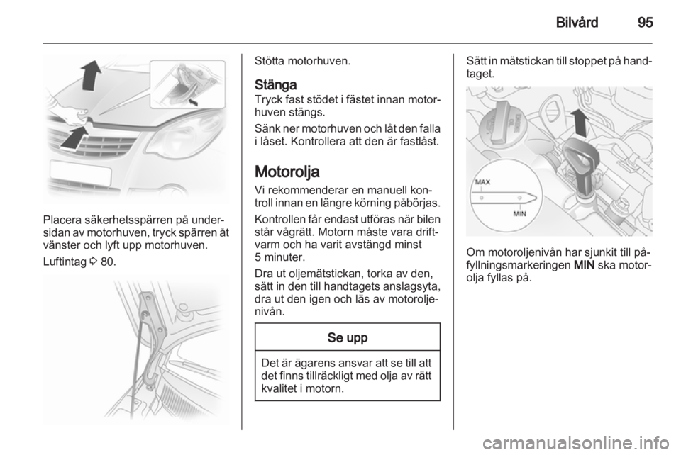 OPEL AGILA 2011  Instruktionsbok 