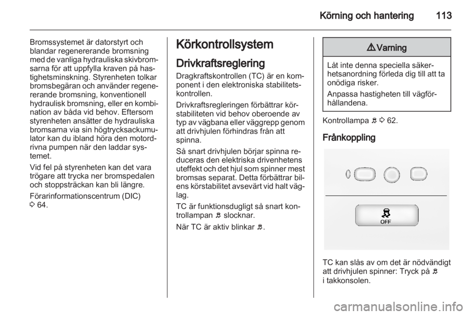 OPEL AMPERA 2012  Instruktionsbok 