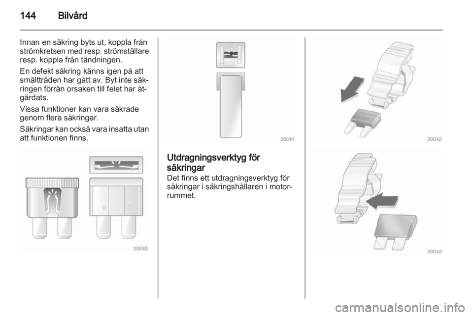 OPEL AMPERA 2012  Instruktionsbok 
