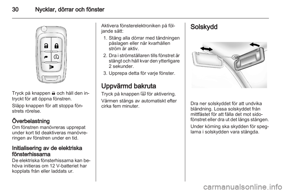 OPEL AMPERA 2012  Instruktionsbok 