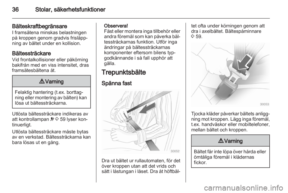 OPEL AMPERA 2012  Instruktionsbok 
