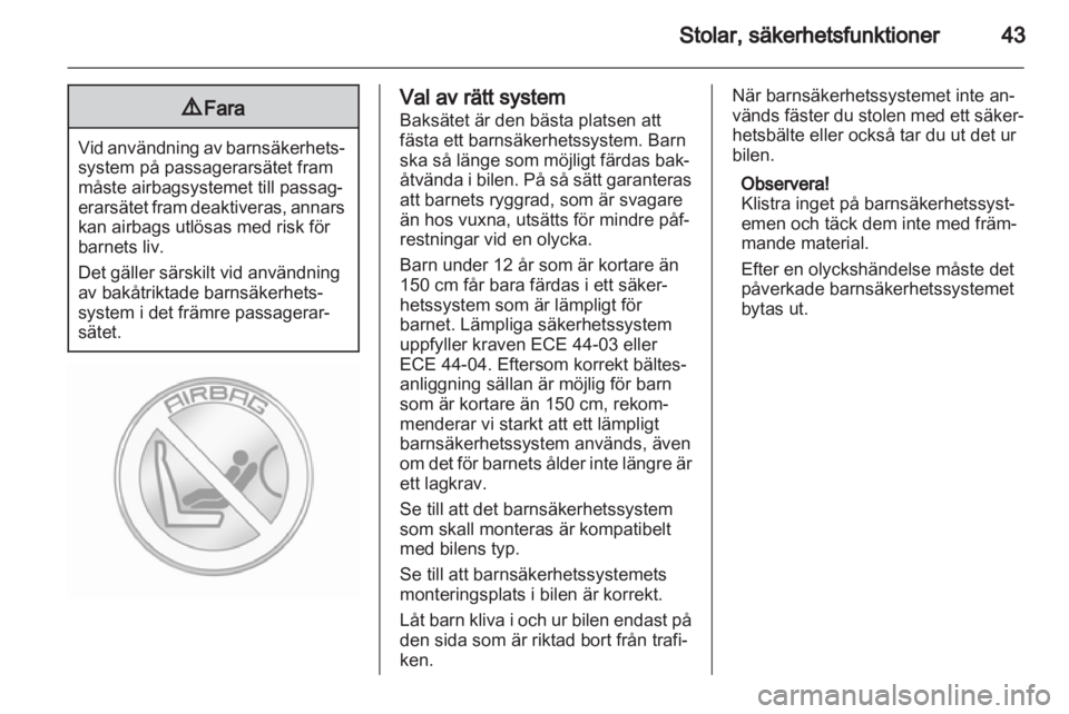 OPEL AMPERA 2012  Instruktionsbok 