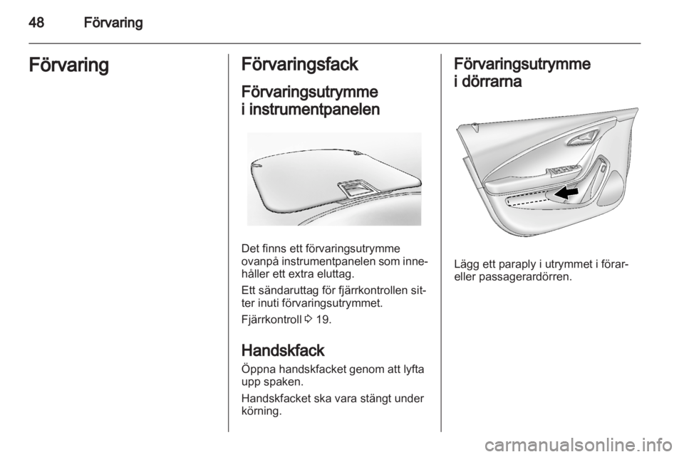 OPEL AMPERA 2012  Instruktionsbok 