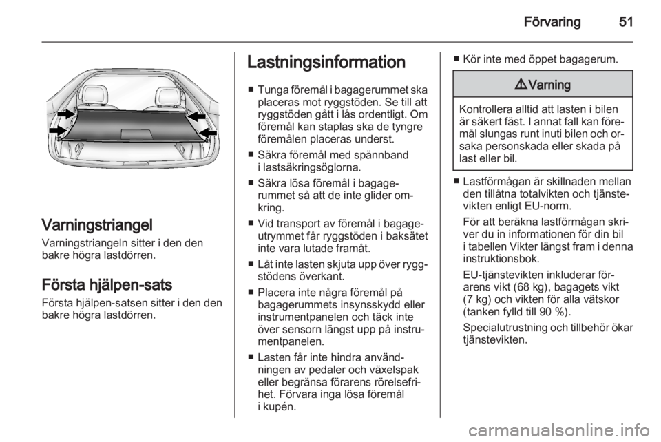 OPEL AMPERA 2012  Instruktionsbok 