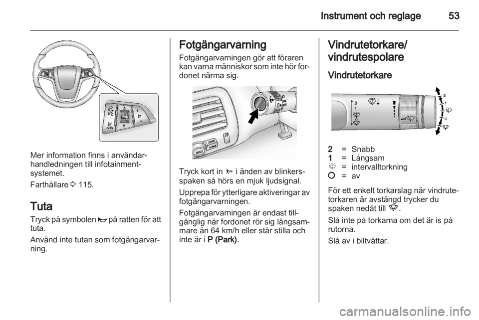 OPEL AMPERA 2012  Instruktionsbok 