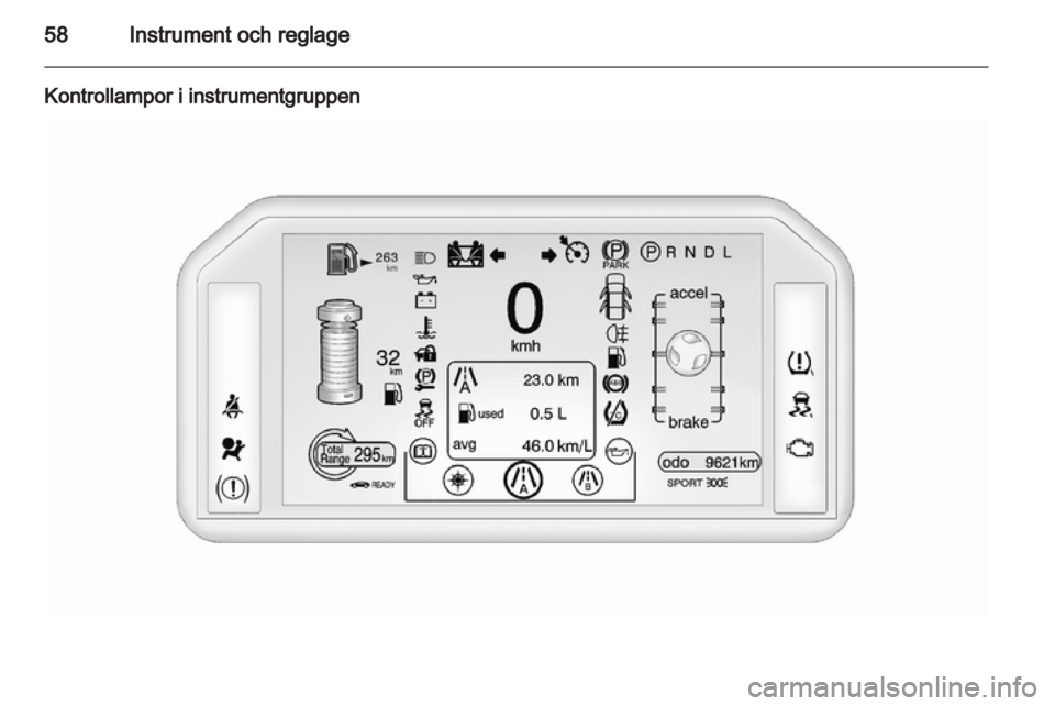 OPEL AMPERA 2012  Instruktionsbok 
