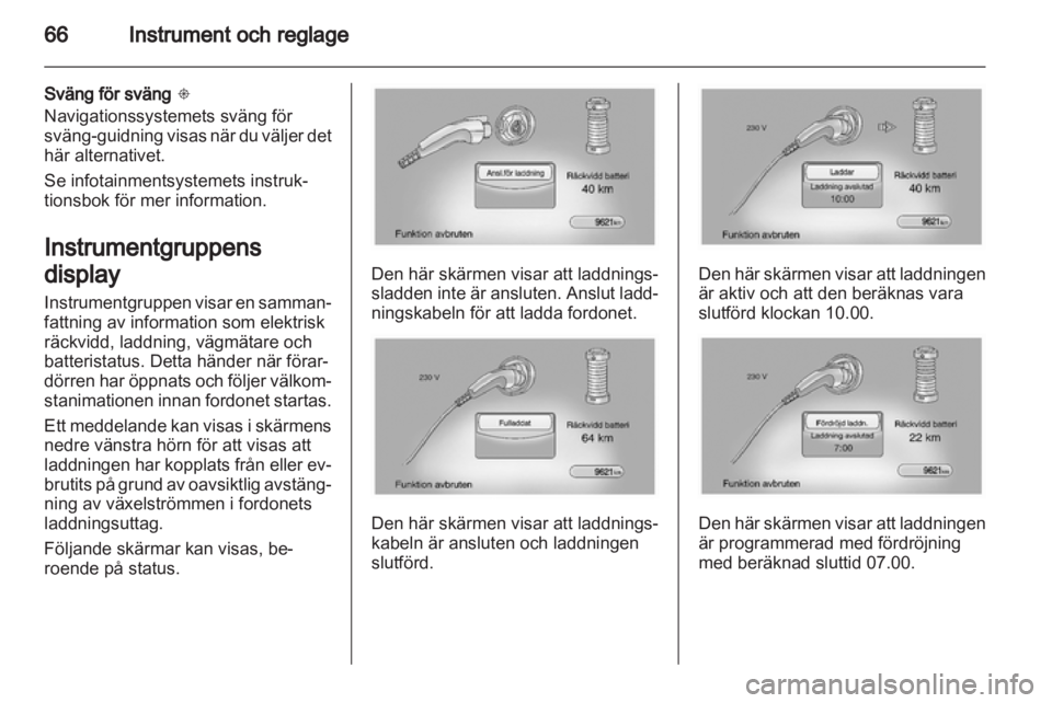 OPEL AMPERA 2012  Instruktionsbok 