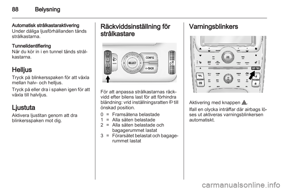OPEL AMPERA 2012  Instruktionsbok 
