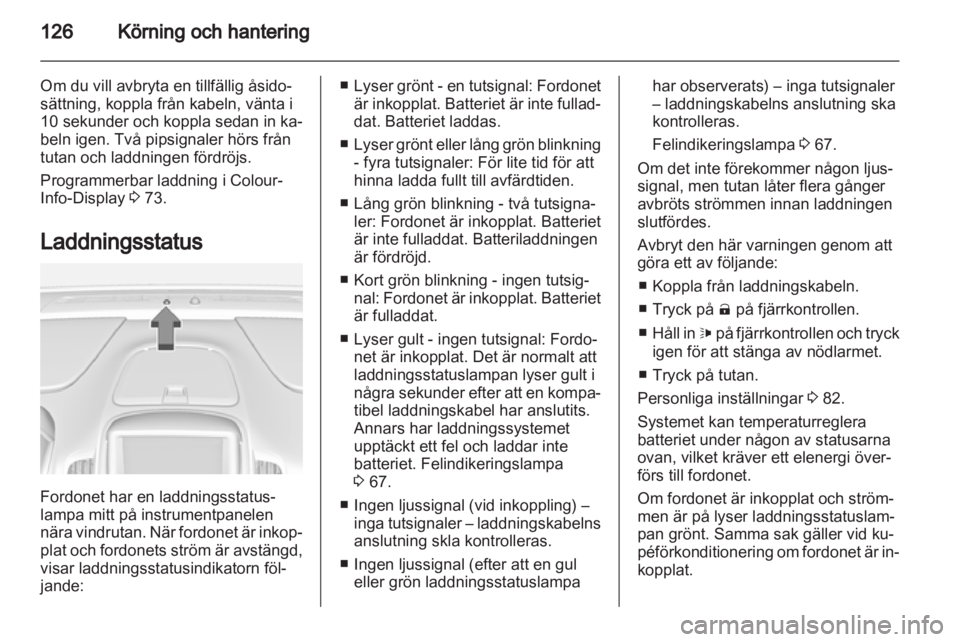 OPEL AMPERA 2012.5  Instruktionsbok 