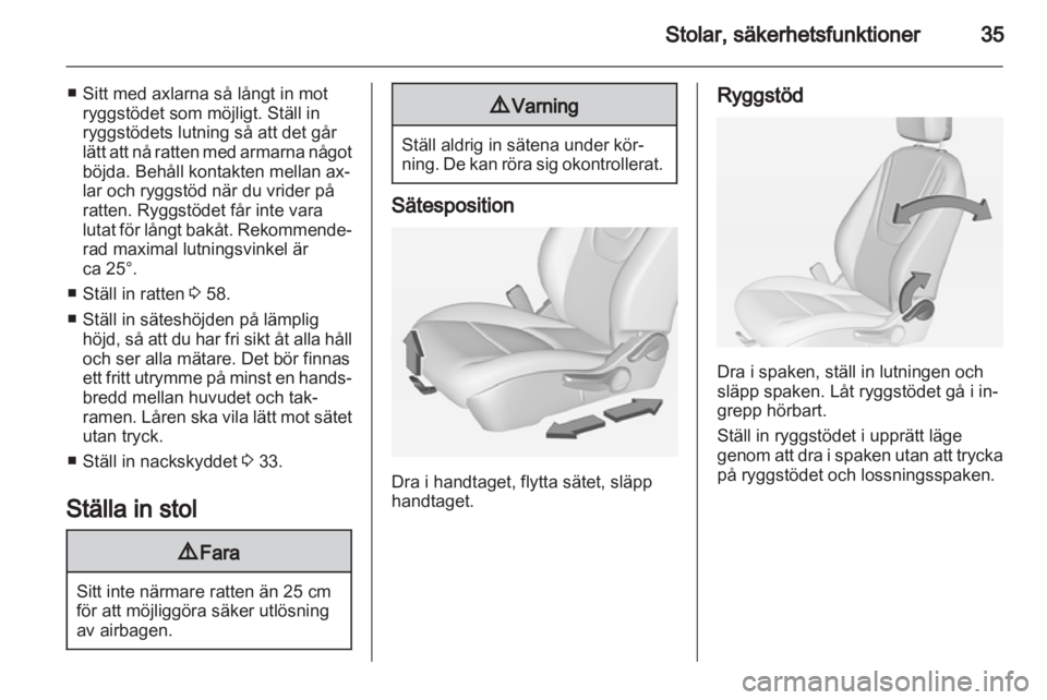 OPEL AMPERA 2012.5  Instruktionsbok 